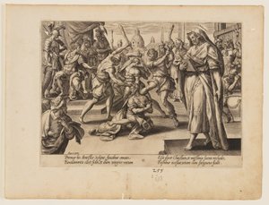 Kisebbik Szent Jakab mártíromsága, Krisztus és az apostolok mártíromságából alkotó: Hendrick Goltzius