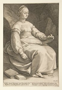 A kilenc múzsa: Clio, 4. a 9-es sorozatban alkotó: Hendrick Goltzius