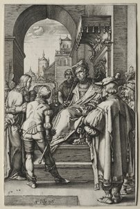 A szenvedés: Krisztus Pilátus előtt alkotó: Hendrick Goltzius
