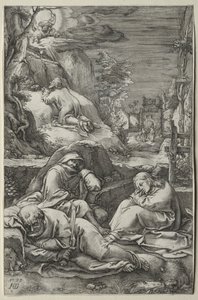 A szenvedély: Az agónia a kertben alkotó: Hendrick Goltzius