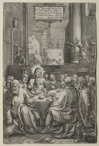 A szenvedély: Az utolsó vacsora alkotó: Hendrick Goltzius
