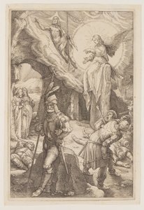 A feltámadás, a Passióból alkotó: Hendrick Goltzius