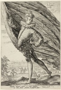 A Szabványhordozó, balra fordulva alkotó: Hendrick Goltzius