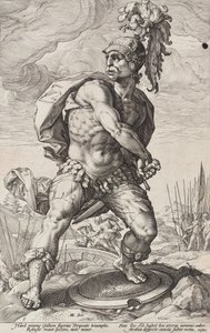 Titus Manlius Torquatus (Római hősök, 5. lap) alkotó: Hendrick Goltzius