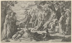 Midas ítélete alkotó: Hendrick Goltzius