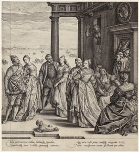 Velencei esküvő [a lap jobb fele] alkotó: Hendrick Goltzius