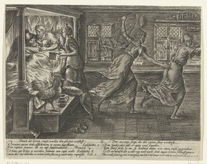 Aki pereskedik, annak álmatlan éjszakái vannak Litigation Abuse (sorozat címe) alkotó: Hendrick Goltzius
