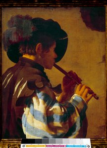 Patre furulyán játszik. Hendrik Ter Brugghen (1588-1629) festménye Ec Hol.