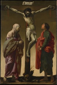 Keresztre feszítés Szűz Máriával és Szent Jánossal alkotó: Hendrick ter Brugghen