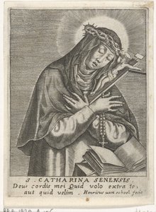 Sienai Szent Katalin alkotó: Hendrick van Schoel
