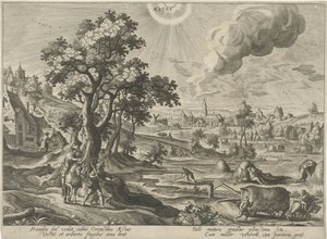 Nyár Aestas (cím a tárgyon) A négy évszak (sorozat címe) alkotó: Hendrick van Schoel