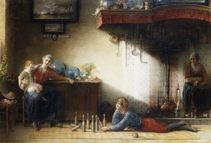 A tekejáték, 1872 alkotó: Hendrieus Jacobus Burgers
