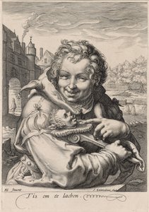 A bolond, I. Sauredam metszet, 1595 körül (metszet fektetett papírra)