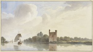 Huis te Merwede romjai Dordrecht közelében, a Maas-parton