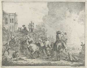 solymászat alkotó: Hendrik Frans van Lint