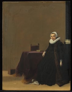 Kutyás nő portréja, c. 1635. alkotó: Hendrik Gerritsz. Pot