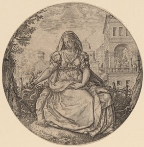 Az óvatosság allegóriája alkotó: Hendrik Goltzius