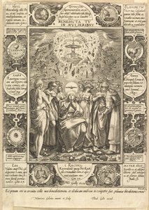 Áldott vagy te a nők között, a keresztény és a profán allegóriákból. alkotó: Hendrik Goltzius