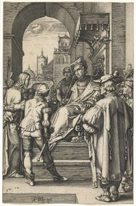 Krisztus Pilátus előtt alkotó: Hendrik Goltzius