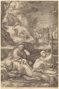 Krisztus az Olajfák hegyén alkotó: Hendrik Goltzius