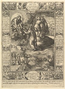Cura Dei Pro Suis, a keresztény hit allegóriáiból, a keresztény és profán allegóriákból. alkotó: Hendrik Goltzius