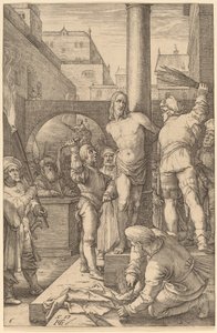 Krisztus megkorbácsolása alkotó: Hendrik Goltzius
