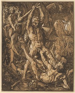 Herkules megöli Cacust alkotó: Hendrik Goltzius