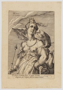 Juno, a három istennőből alkotó: Hendrik Goltzius