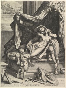 Mars és Vénusz, 1588. alkotó: Hendrik Goltzius