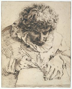 Gillis van Breen portréja, 1568-1617 (toll és ecset) alkotó: Hendrik Goltzius