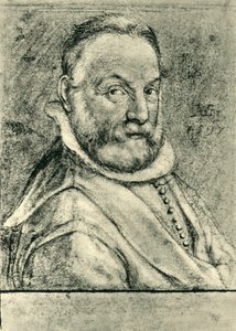 Egy szakállas férfi portréja, 1597, 1943. alkotó: Hendrik Goltzius