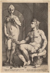 Pygmalion és Galatea alkotó: Hendrik Goltzius