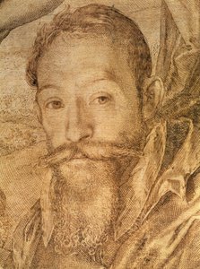 Önarckép, részlet Bacchusról, Vénuszról és Ceresről, 1606 körül (toll és barna tinta) (lásd: 73740)