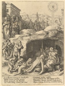 A mágusok imádása, kb. 1585. alkotó: Hendrik Goltzius