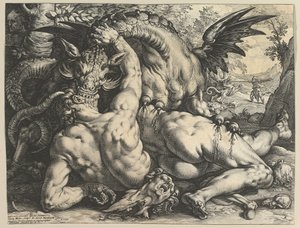 A sárkány felfalja Kadmusz társait, 1588.