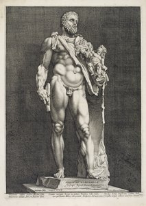 Commodus császár, mint Herkules alkotó: Hendrik Goltzius