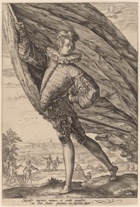 A Szabványhordozó, balra fordulva alkotó: Hendrik Goltzius