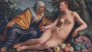 Vertumnus és Pomona alkotó: Hendrik Goltzius
