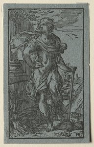 Fiatal ember állt. alkotó: Hendrik Goltzius