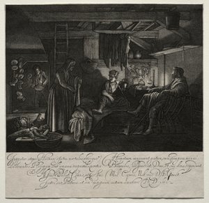 Jupiter és Merkúr Philemon és Baucis házában.