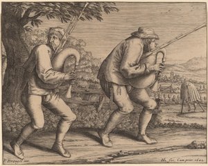 Két dudás alkotó: Hendrik Hondius I after Pieter Bruegel the Elder