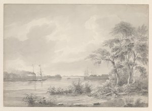 Fort Zeelandia látható, amikor felvitorlázott a Suriname folyón