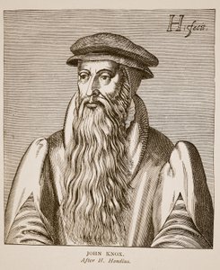 John Knox, Jacobus Verheiden „Effigies” című művéből, 1602 (szépia fotó)