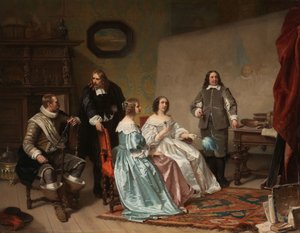 A narancssárga hercegnő Bartholomeus van der Helst műhelyébe látogat