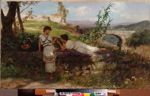 Talizmán. Henryk Siemiradzki (1843-1902) festménye, olaj, vászon, 1890 körül. Lengyel művészet alkotó: Henryk Siemiradzki