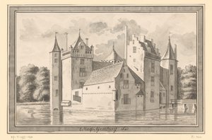 Kilátás az Assumburg kastélyra Heemskerk közelében, 1640 