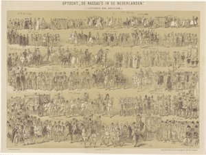 A nassaui felvonulás Hollandiában. (1888. szeptember 1., Amszterdam.) (cím a tárgyon) alkotó: Hendrik Verlint