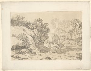 Szénakocsi az úton Tentamina Lithographica (sorozat címe) Olasz tájak (sorozat címe)
