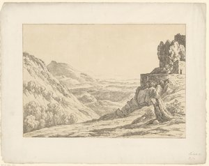 Rom kilátással Tentamina Lithographica (sorozat címe) Olasz tájak (sorozat címe)