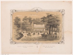 Társaság a Haarlemmerhoutban Haarlemben Kilátás a den Hout-i társadalomra (cím a tárgyon) Haarlem és környéke (a sorozat címe az objektumon)